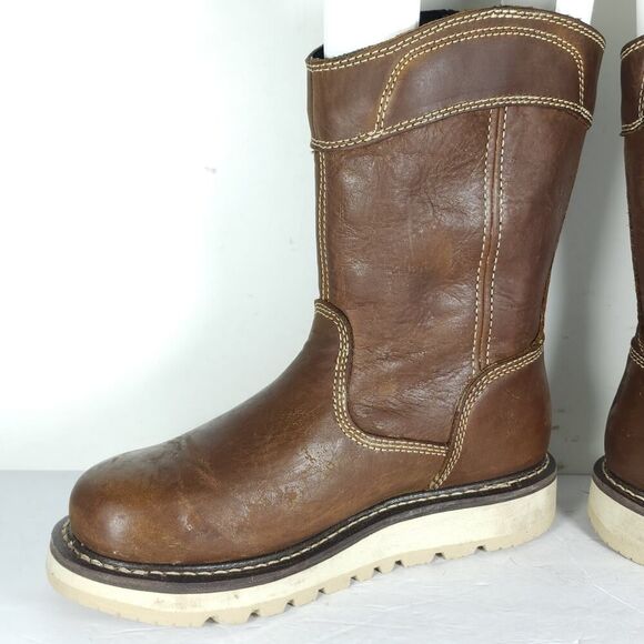 KEEN Men's Cincinnati Wellington US7D Leather Carbon Fiber Toe PullOn Work Boot - Picture 5 of 16